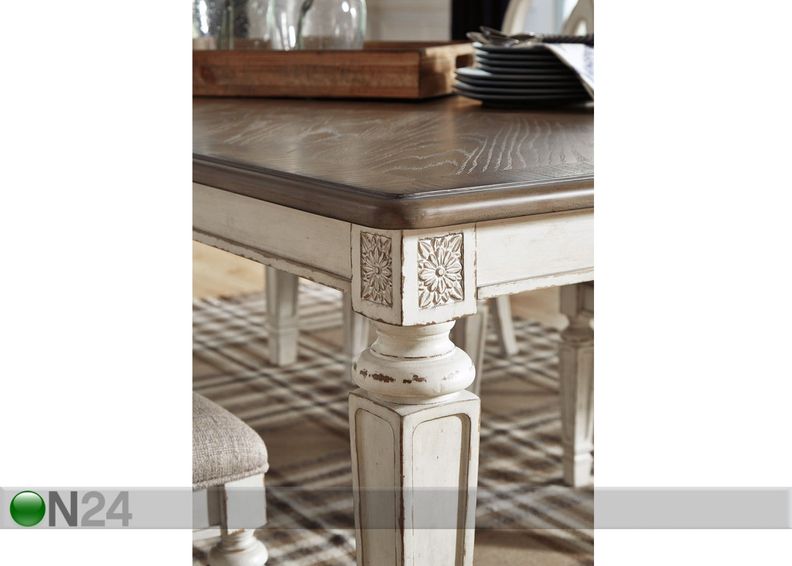 Удлиняющийся обеденный стол 198/244x107 cm увеличить