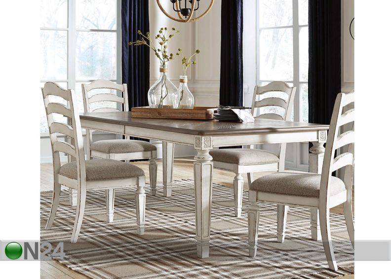 Удлиняющийся обеденный стол 198/244x107 cm увеличить