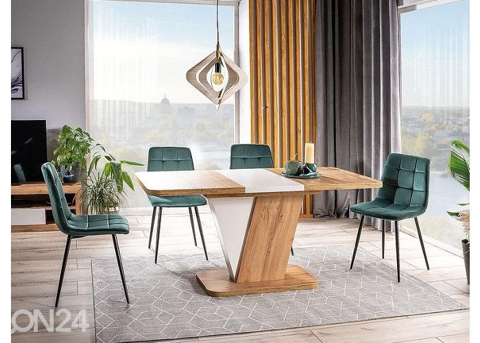 Удлиняющийся обеденный стол 80x120-160 cm увеличить