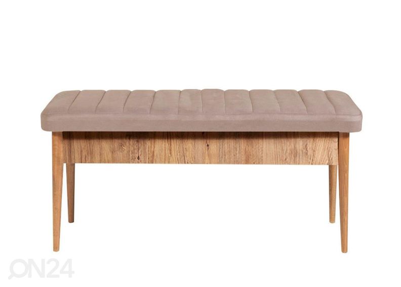 Удлиняющийся обеденный стол 80x130-165 cm + 2 стула+скамья увеличить