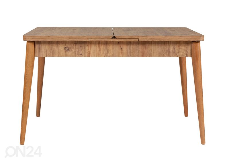 Удлиняющийся обеденный стол 80x130-165 cm + 2 стула+скамья увеличить