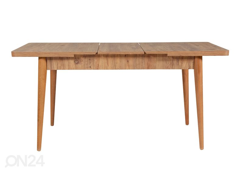 Удлиняющийся обеденный стол 80x130-165 cm + 2 стула+скамья увеличить