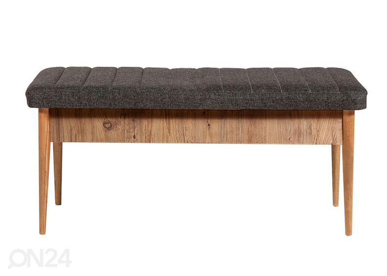 Удлиняющийся обеденный стол 80x130-165 cm + 2 стула+скамья увеличить