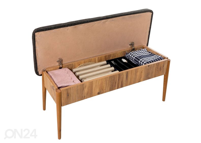 Удлиняющийся обеденный стол 80x130-165 cm + 2 стула+скамья увеличить