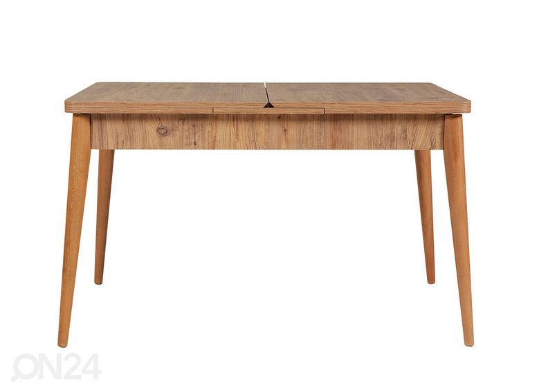 Удлиняющийся обеденный стол 80x130-165 cm + 2 стула+2 скамьи увеличить