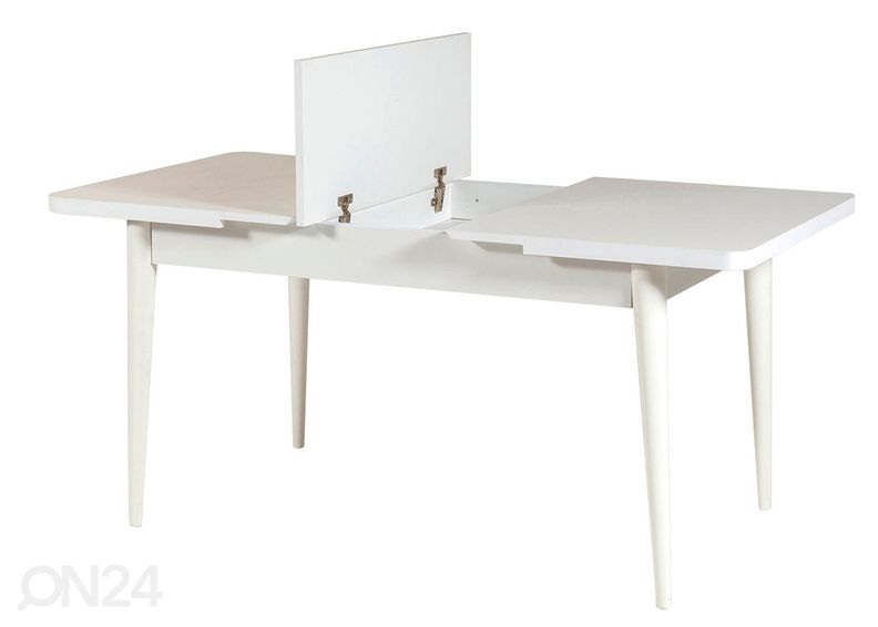 Удлиняющийся обеденный стол 80x130-165 cm + 2 стула+2 скамьи увеличить