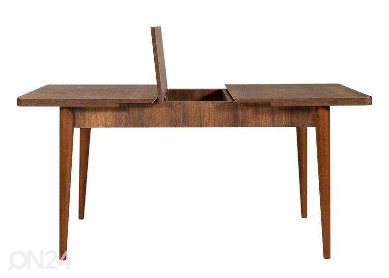 Удлиняющийся обеденный стол 80x130-165 cm + 2 стула+2 скамьи увеличить