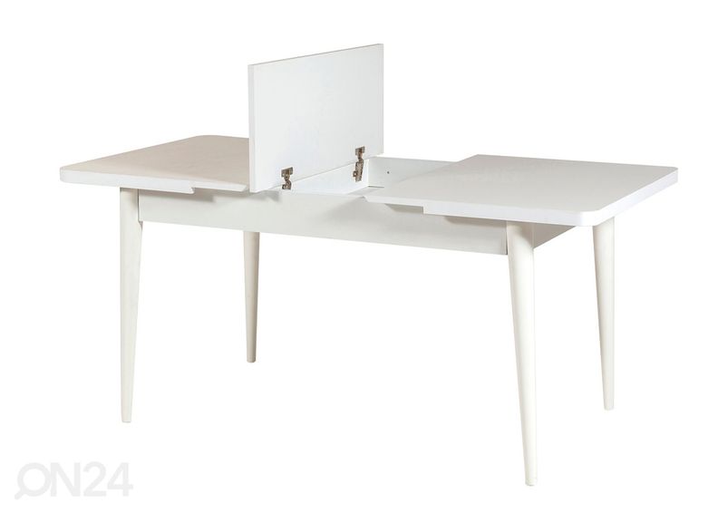 Удлиняющийся обеденный стол 80x130-165 cm + 2 стула+2 скамьи увеличить