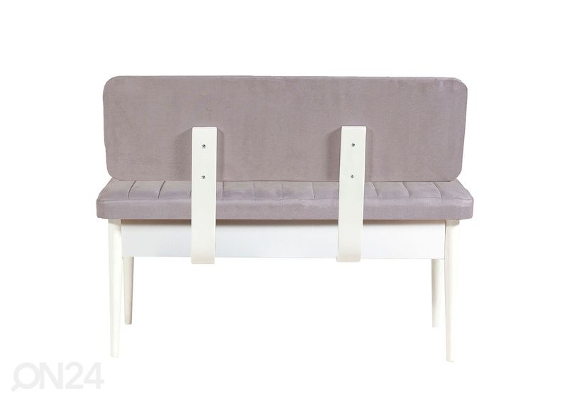 Удлиняющийся обеденный стол 80x130-165 cm + 2 стула+2 скамьи увеличить