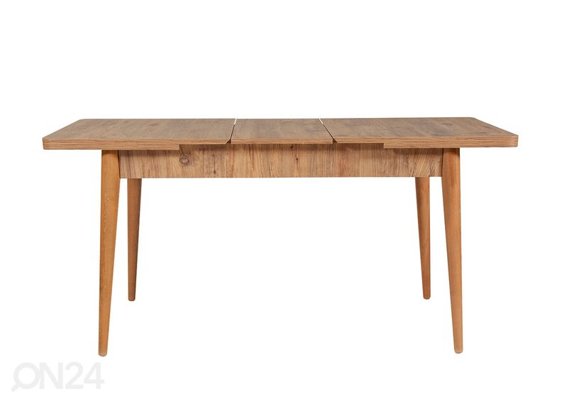 Удлиняющийся обеденный стол 80x130-165 cm + 2 стула+2 скамьи увеличить