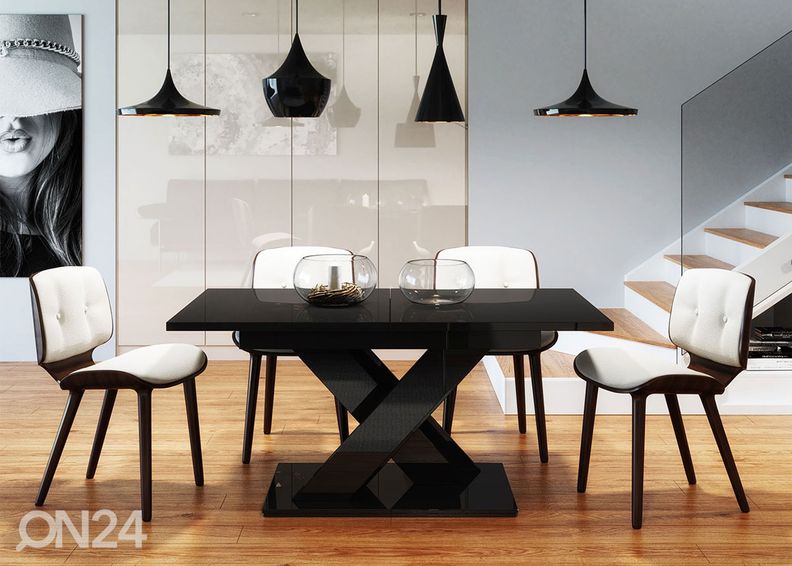 Удлиняющийся обеденный стол 80x140-180 cm увеличить