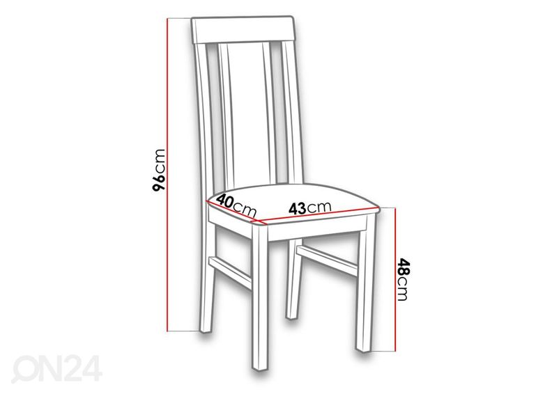 Удлиняющийся обеденный стол 80x140-180 cm + 6 стульев увеличить