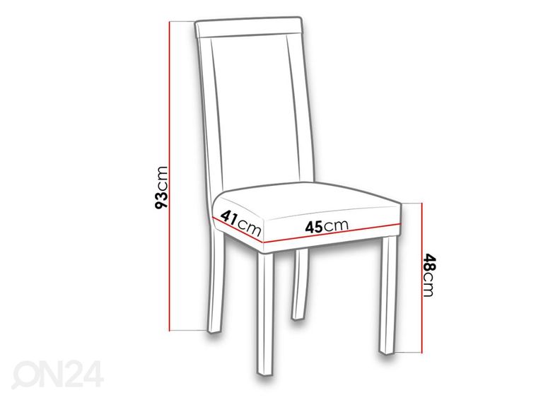 Удлиняющийся обеденный стол 80x140-180 cm + 6 стульев увеличить