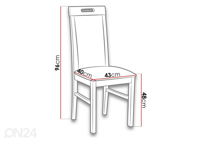 Удлиняющийся обеденный стол 80x140-180 cm + 6 стульев увеличить