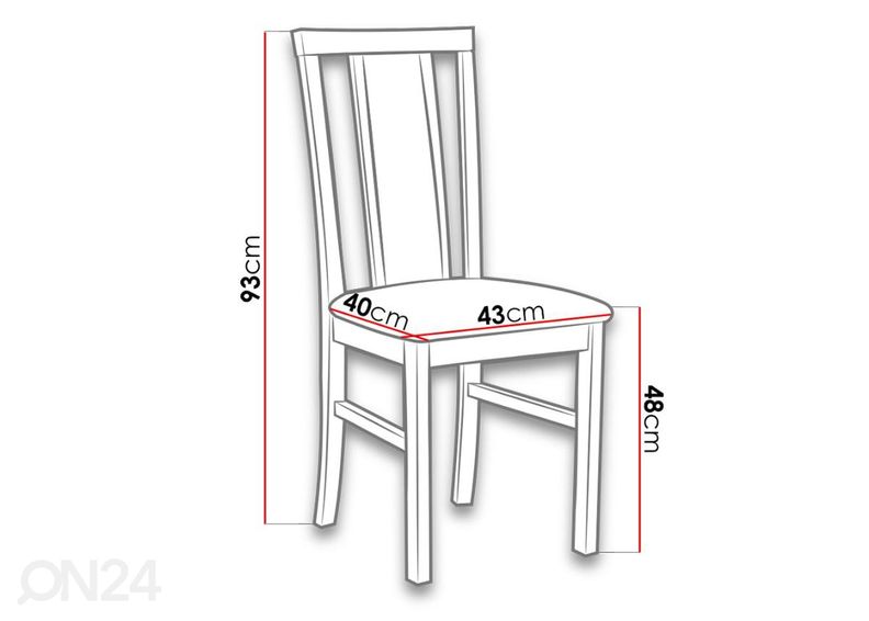 Удлиняющийся обеденный стол 80x140-180 cm + 6 стульев увеличить