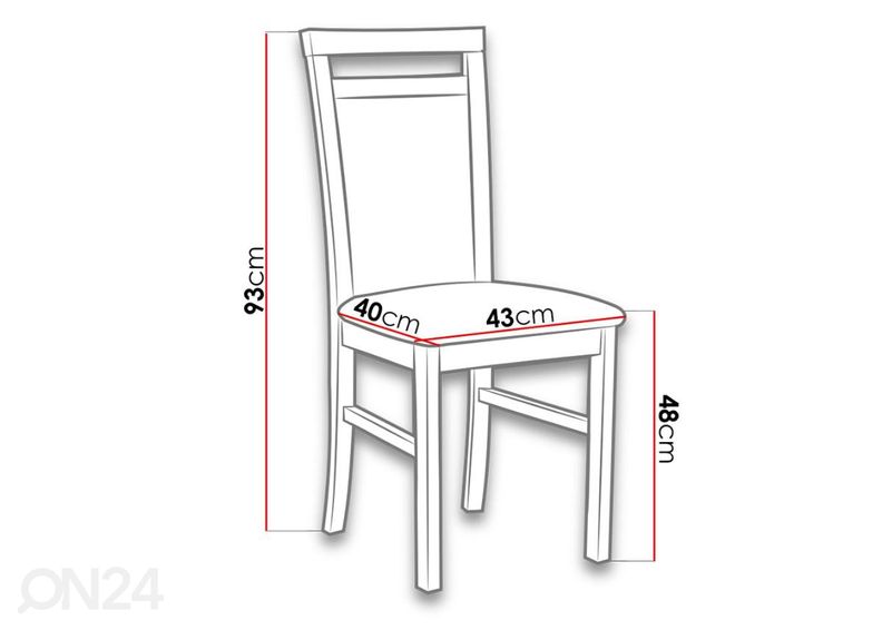 Удлиняющийся обеденный стол 90x160-200 cm + 6 стульев увеличить