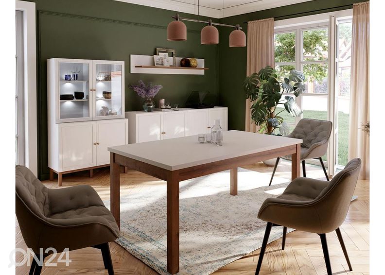 Удлиняющийся обеденный стол 90x160/207 см увеличить