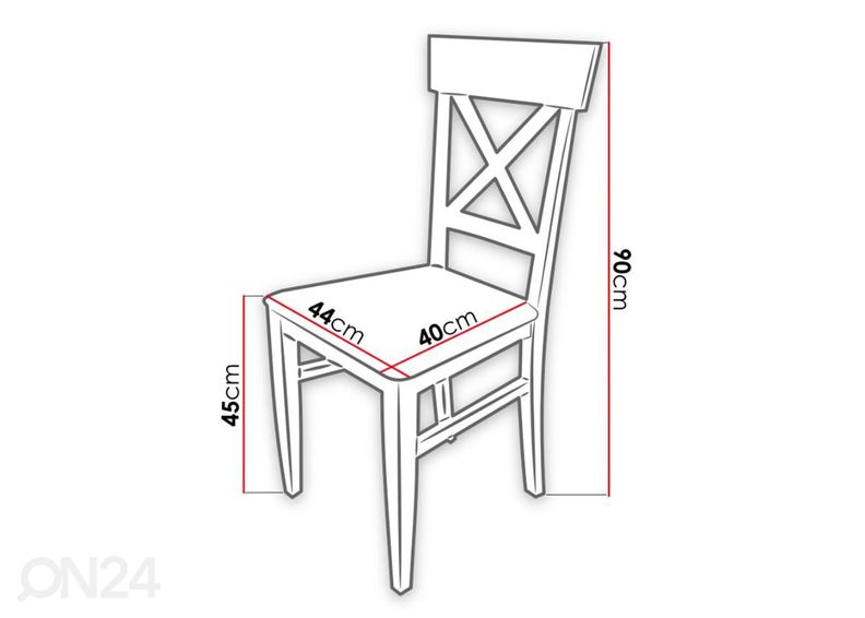 Удлиняющийся обеденный стол 90x160-210 cm + 6 стульев увеличить