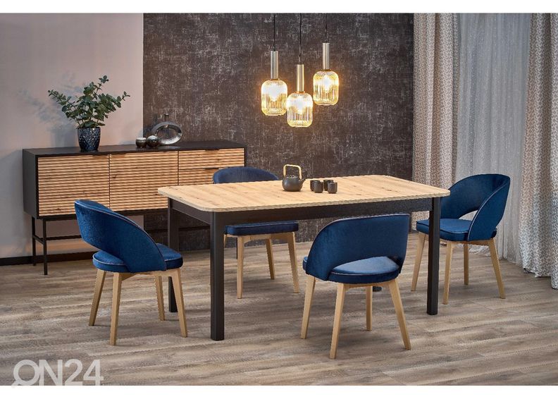 Удлиняющийся обеденный стол 90x160/228 см увеличить