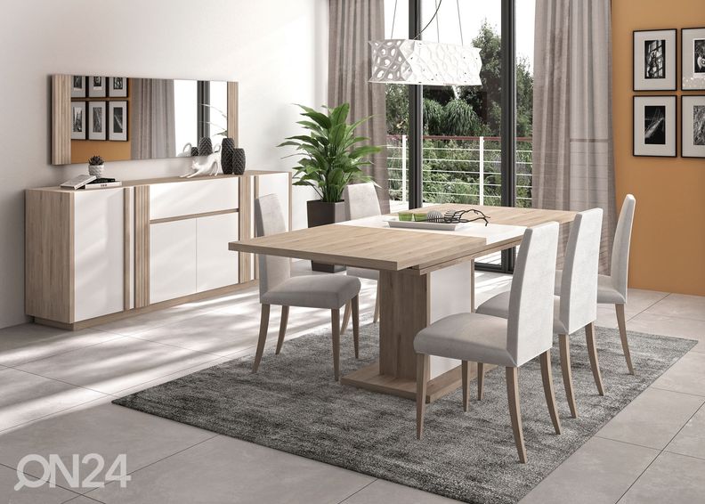 Удлиняющийся обеденный стол Aston 160-208x90 cm увеличить