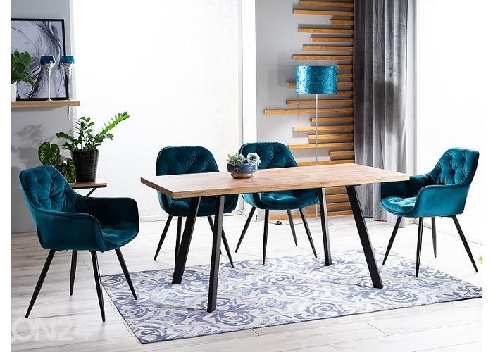 Удлиняющийся обеденный стол Brick 120-160x80 cm увеличить