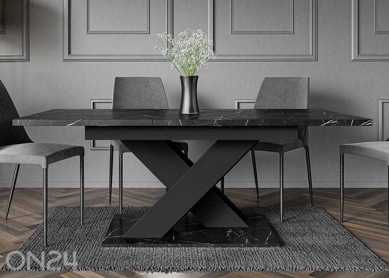 Удлиняющийся обеденный стол Bronx 80x140/180 см увеличить