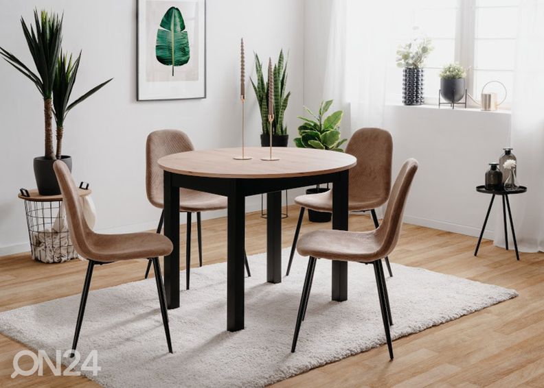 Удлиняющийся обеденный стол Coburg 100/140x100 cm увеличить