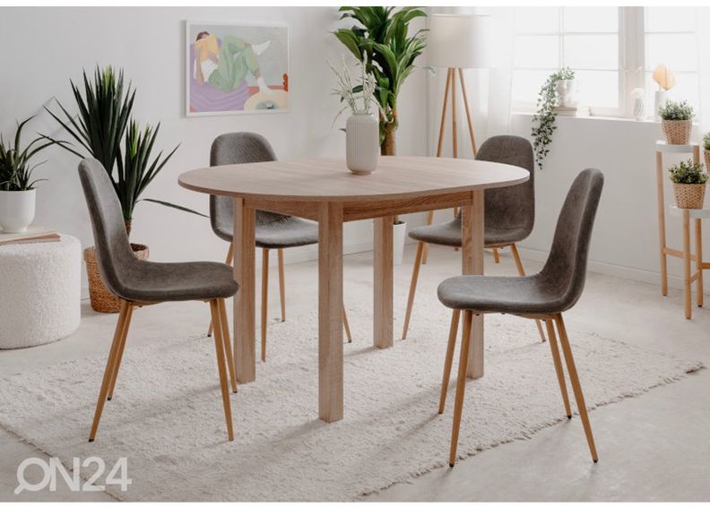 Удлиняющийся обеденный стол Coburg 100/140x100 cm увеличить