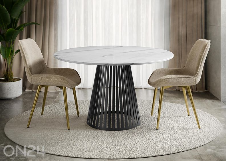 Удлиняющийся обеденный стол Cone 100x100/176 см увеличить