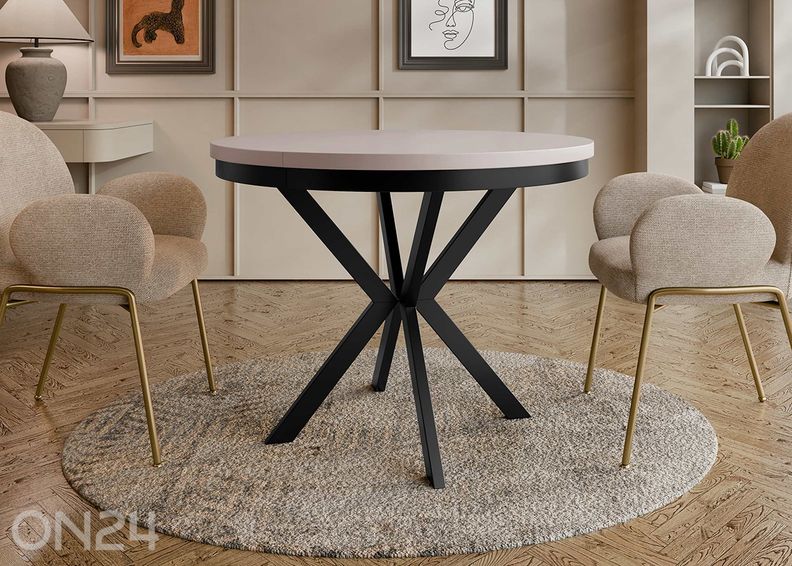 Удлиняющийся обеденный стол Edder 100x100/176 см увеличить