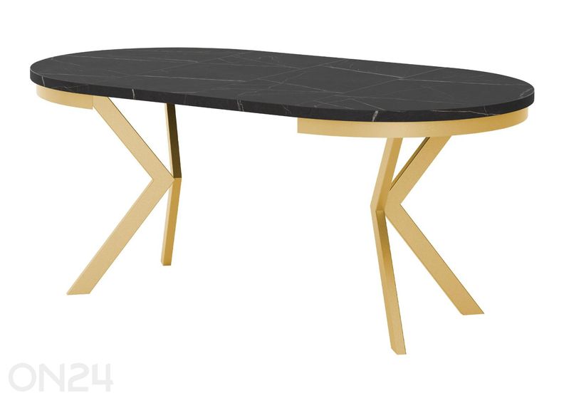 Удлиняющийся обеденный стол Edder 120x120/196 см увеличить