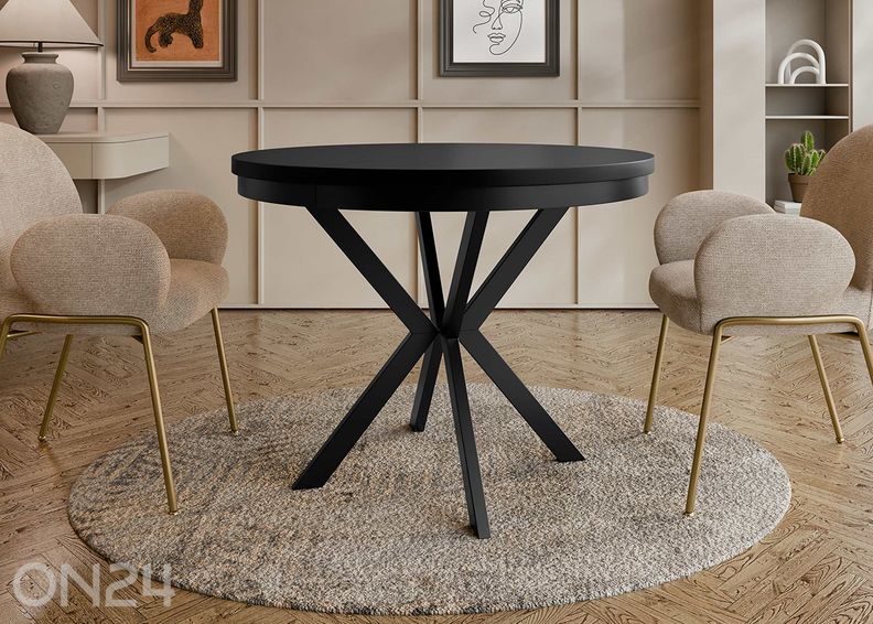 Удлиняющийся обеденный стол Edder 120x120/196 см увеличить