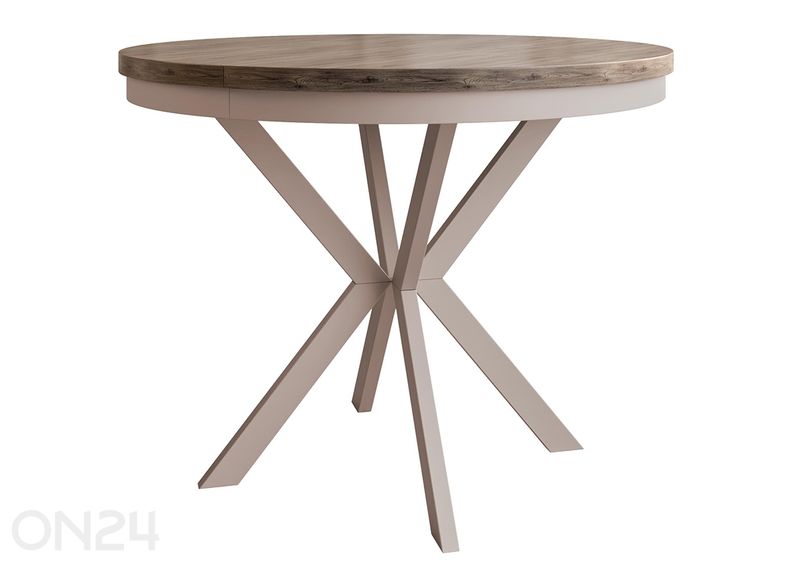 Удлиняющийся обеденный стол Edder 120x120/196 см увеличить