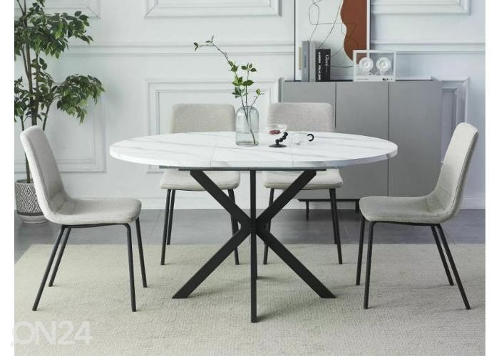 Удлиняющийся обеденный стол Gabrielo 100-135x100 cm увеличить