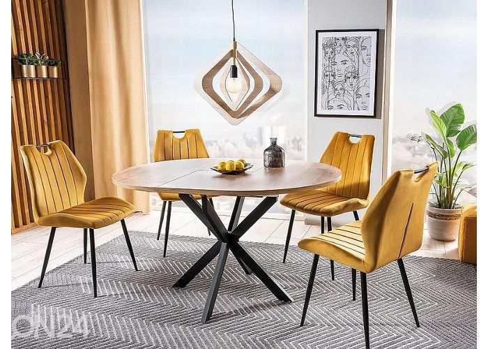 Удлиняющийся обеденный стол Gabrielo 100-135x100 cm увеличить