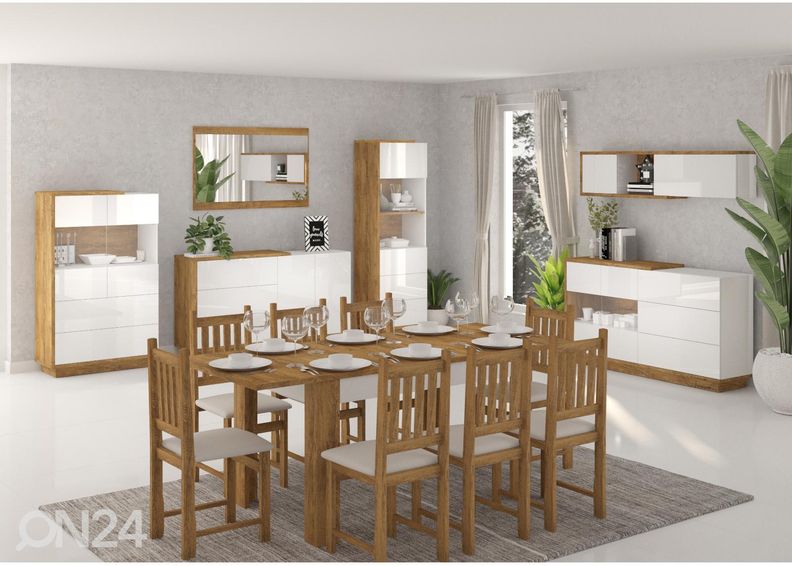 Удлиняющийся обеденный стол Goleen 130-190x80 cm увеличить