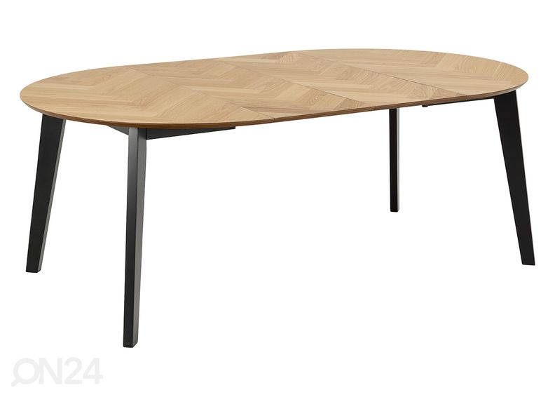 Удлиняющийся обеденный стол Grace Ø120/198 cm увеличить