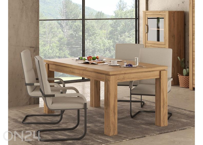 Удлиняющийся обеденный стол Havanna 90x160/206 см увеличить