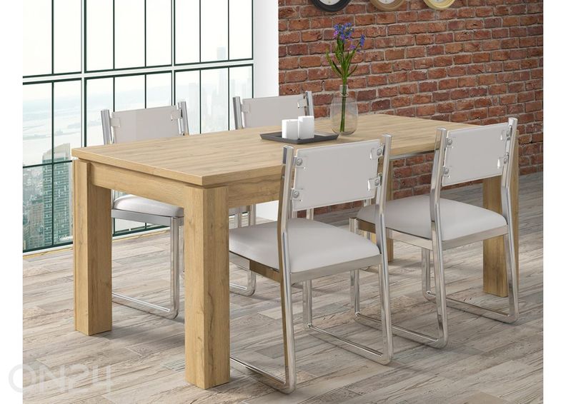 Удлиняющийся обеденный стол Havanna 90x90/180 см увеличить