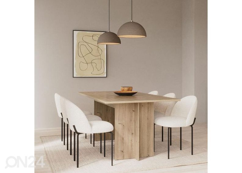 Удлиняющийся обеденный стол Lead 90x160/200 см увеличить