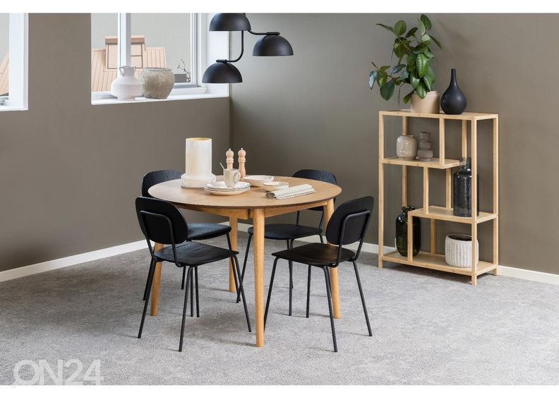 Удлиняющийся обеденный стол Monz Ø115/154 cm увеличить