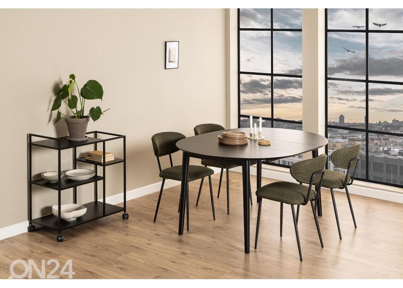 Удлиняющийся обеденный стол Monz Ø115/154 cm увеличить