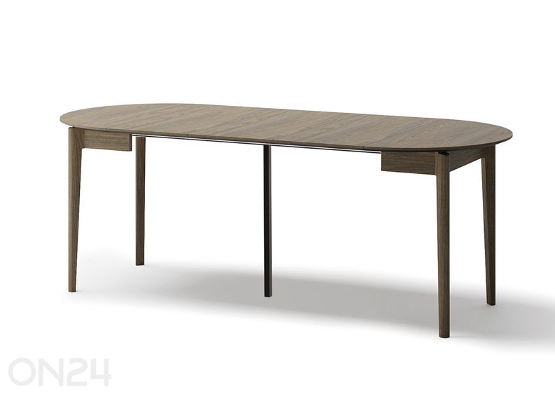 Удлиняющийся обеденный стол Plot Ø 90x90/210 см увеличить