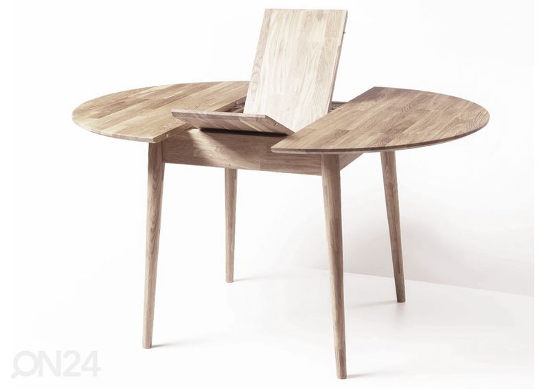 Удлиняющийся обеденный стол Scan 100/130x100 cm, белое масло увеличить