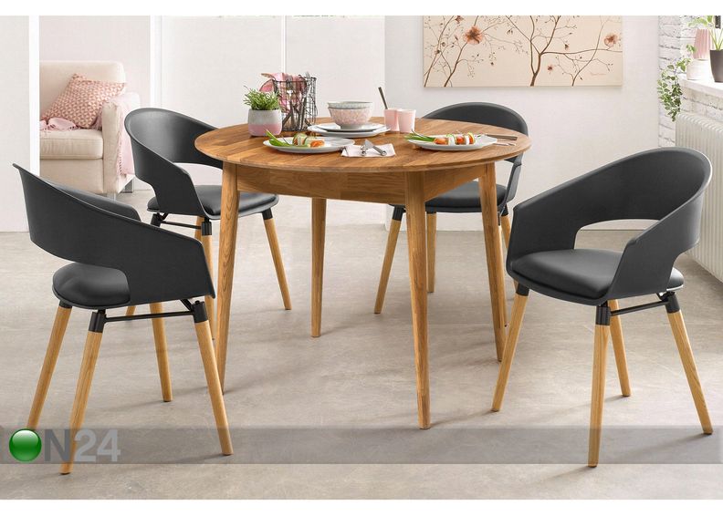 Удлиняющийся обеденный стол Scan 100/130x100 cm увеличить