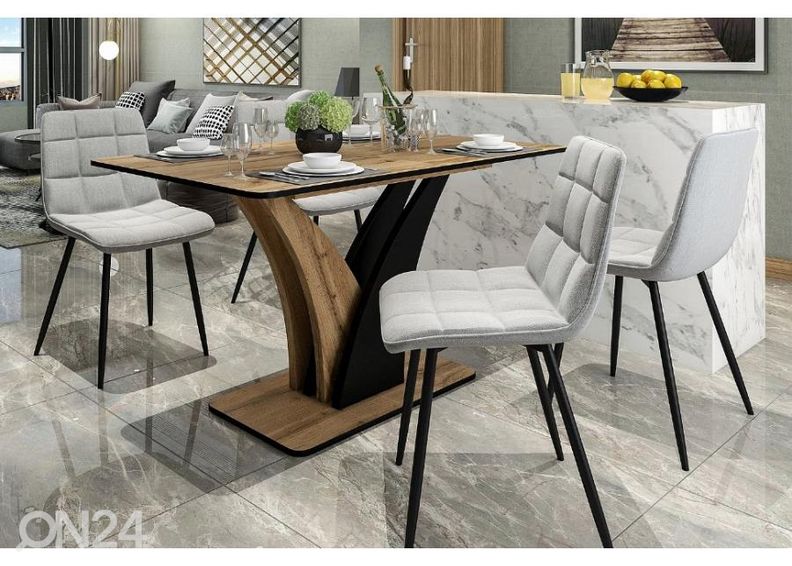 Удлиняющийся обеденный стол Wind 120-160x68 cm увеличить