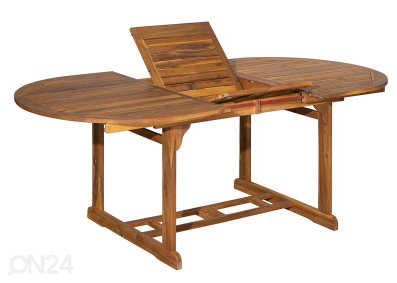 Удлиняющийся садовый стол 100x150-200 cm, акация увеличить