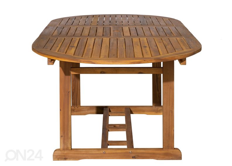 Удлиняющийся садовый стол 100x150-200 cm, акация увеличить