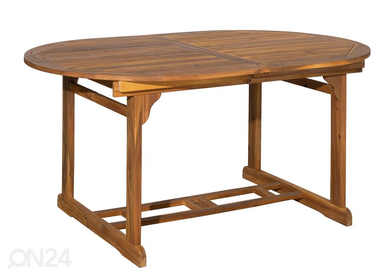 Удлиняющийся садовый стол 100x150-200 cm, акация увеличить