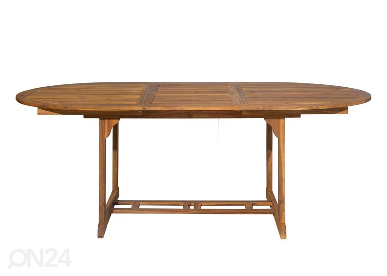 Удлиняющийся садовый стол 100x150-200 cm, акация увеличить